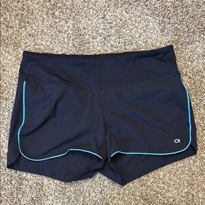 Maternity navy athletic shorts